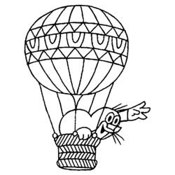 Dibujo para colorear: Hot air balloon (Transporte) #134594 - Dibujos para Colorear e Imprimir Gratis