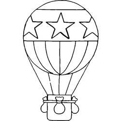 Dibujo para colorear: Hot air balloon (Transporte) #134596 - Dibujos para colorear