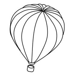 Dibujo para colorear: Hot air balloon (Transporte) #134597 - Dibujos para colorear