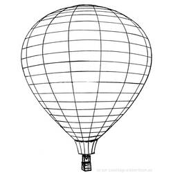 Dibujo para colorear: Hot air balloon (Transporte) #134598 - Dibujos para Colorear e Imprimir Gratis