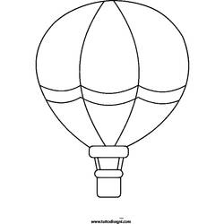 Dibujo para colorear: Hot air balloon (Transporte) #134605 - Dibujos para colorear