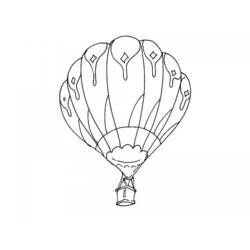 Dibujo para colorear: Hot air balloon (Transporte) #134608 - Dibujos para Colorear e Imprimir Gratis