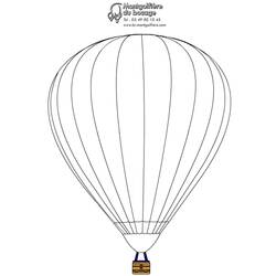 Dibujo para colorear: Hot air balloon (Transporte) #134618 - Dibujos para Colorear e Imprimir Gratis