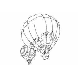 Dibujo para colorear: Hot air balloon (Transporte) #134627 - Dibujos para Colorear e Imprimir Gratis