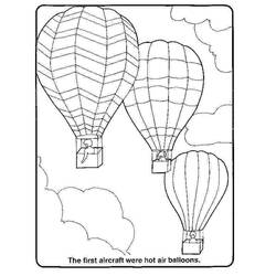 Dibujo para colorear: Hot air balloon (Transporte) #134633 - Dibujos para Colorear e Imprimir Gratis