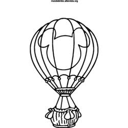 Dibujo para colorear: Hot air balloon (Transporte) #134634 - Dibujos para Colorear e Imprimir Gratis