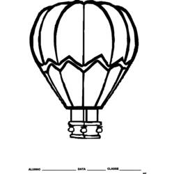 Dibujo para colorear: Hot air balloon (Transporte) #134637 - Dibujos para colorear