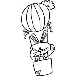 Dibujo para colorear: Hot air balloon (Transporte) #134642 - Dibujos para Colorear e Imprimir Gratis