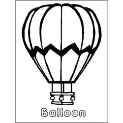 Dibujo para colorear: Hot air balloon (Transporte) #134644 - Dibujos para Colorear e Imprimir Gratis