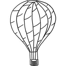 Dibujo para colorear: Hot air balloon (Transporte) #134648 - Dibujos para Colorear e Imprimir Gratis