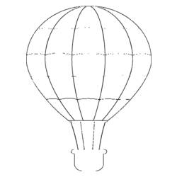 Dibujo para colorear: Hot air balloon (Transporte) #134649 - Dibujos para colorear
