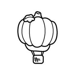 Dibujo para colorear: Hot air balloon (Transporte) #134652 - Dibujos para Colorear e Imprimir Gratis