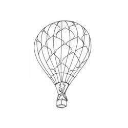 Dibujo para colorear: Hot air balloon (Transporte) #134654 - Dibujos para Colorear e Imprimir Gratis
