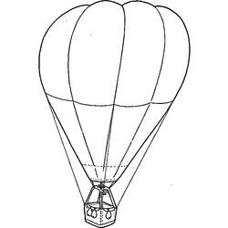 Dibujo para colorear: Hot air balloon (Transporte) #134655 - Dibujos para colorear