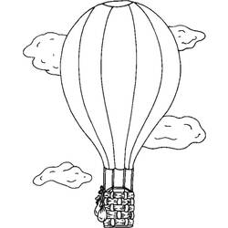 Dibujo para colorear: Hot air balloon (Transporte) #134656 - Dibujos para Colorear e Imprimir Gratis