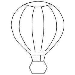 Dibujo para colorear: Hot air balloon (Transporte) #134669 - Dibujos para colorear