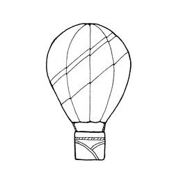 Dibujo para colorear: Hot air balloon (Transporte) #134678 - Dibujos para colorear