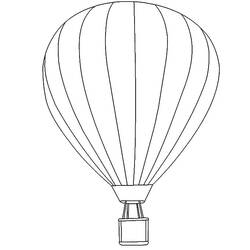 Dibujo para colorear: Hot air balloon (Transporte) #134684 - Dibujos para colorear