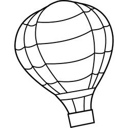 Dibujo para colorear: Hot air balloon (Transporte) #134688 - Dibujos para colorear