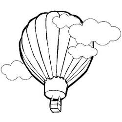 Dibujo para colorear: Hot air balloon (Transporte) #134693 - Dibujos para Colorear e Imprimir Gratis