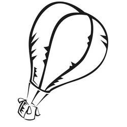 Dibujo para colorear: Hot air balloon (Transporte) #134701 - Dibujos para Colorear e Imprimir Gratis