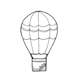 Dibujo para colorear: Hot air balloon (Transporte) #134703 - Dibujos para colorear