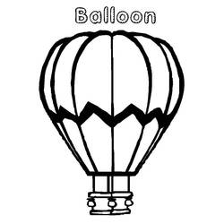 Dibujo para colorear: Hot air balloon (Transporte) #134714 - Dibujos para Colorear e Imprimir Gratis