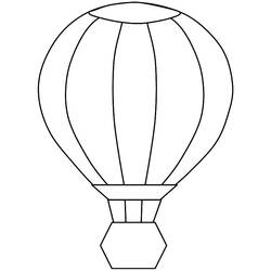 Dibujo para colorear: Hot air balloon (Transporte) #134715 - Dibujos para colorear