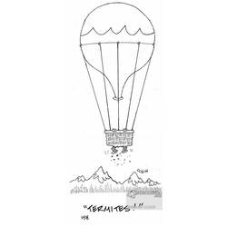 Dibujo para colorear: Hot air balloon (Transporte) #134731 - Dibujos para Colorear e Imprimir Gratis