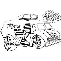 Dibujo para colorear: Hot Wheels (Transporte) #174765 - Dibujos para Colorear e Imprimir Gratis