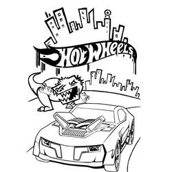 Dibujo para colorear: Hot Wheels (Transporte) #218451 - Dibujos para Colorear e Imprimir Gratis