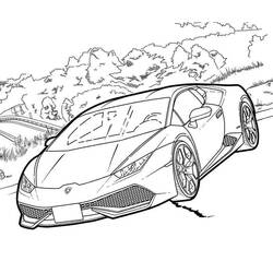 Dibujo Lamborghini (Transporte) #174228 para imprimir y colorear