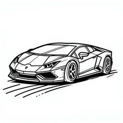Dibujo Lamborghini (Transporte) #217281 para imprimir y colorear