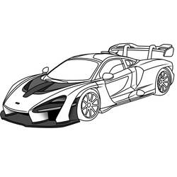 Dibujos para colorear: McLaren - Dibujos para Colorear e Imprimir Gratis