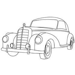 Dibujo para colorear: Mercedes (Transporte) #187448 - Dibujos para Colorear e Imprimir Gratis