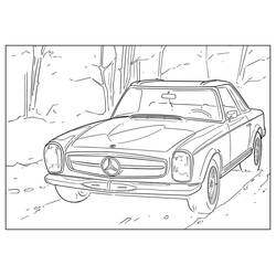 Dibujo para colorear: Mercedes (Transporte) #187459 - Dibujos para Colorear e Imprimir Gratis