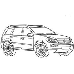 Dibujo para colorear: Mercedes (Transporte) #187470 - Dibujos para Colorear e Imprimir Gratis