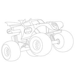 Dibujo para colorear: Monster Truck (Transporte) #141302 - Dibujos para Colorear e Imprimir Gratis