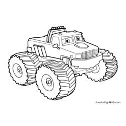 Dibujo para colorear: Monster Truck (Transporte) #141317 - Dibujos para colorear