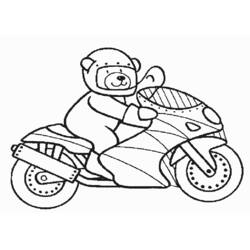 Dibujo Motocicleta (Transporte) #136260 para imprimir y colorear