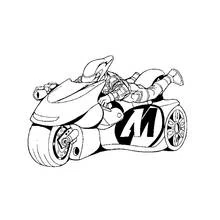 Dibujo Motocicleta (Transporte) #136292 para imprimir y colorear