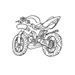 Dibujo Motocicleta (Transporte) #136297 para imprimir y colorear