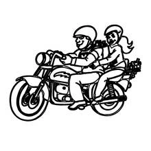 Dibujo Motocicleta (Transporte) #136300 para imprimir y colorear