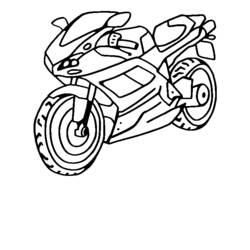 Dibujo Motocicleta (Transporte) #136305 para imprimir y colorear