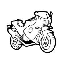 Dibujo Motocicleta (Transporte) #136308 para imprimir y colorear