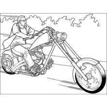 Dibujo Motocicleta (Transporte) #136345 para imprimir y colorear