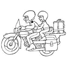 Dibujo Motocicleta (Transporte) #136349 para imprimir y colorear