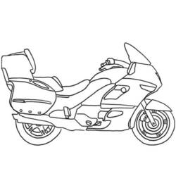 Dibujo Motocicleta (Transporte) #136357 para imprimir y colorear