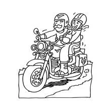 Dibujo Motocicleta (Transporte) #136413 para imprimir y colorear