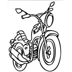 Dibujo Motocicleta (Transporte) #136441 para imprimir y colorear